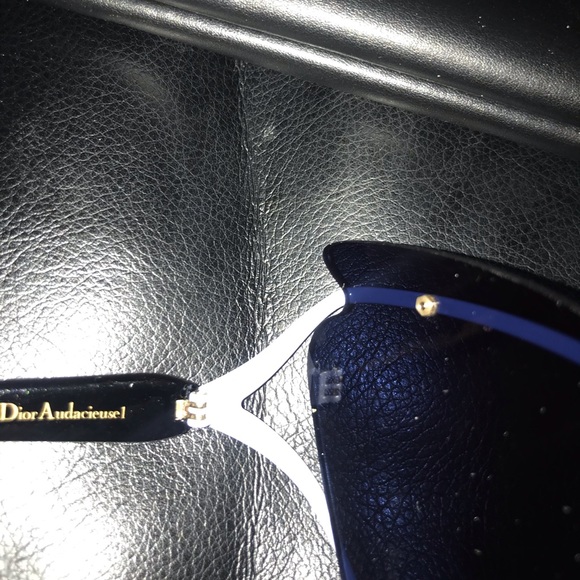 AUTHENTIC 🆕DIOR* AUDACIEUSE1 BLACK GOLD BLUE SUNGLASSES BUNDLE - Picture 8 of 13